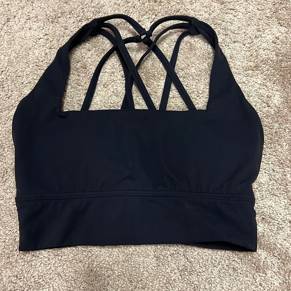 Buffbunny black long lined Revolution bra